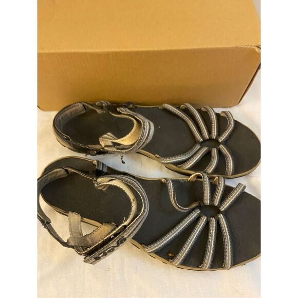 Teva sandals black #6310 black gray peeling size 9 - Picture 1 of 5